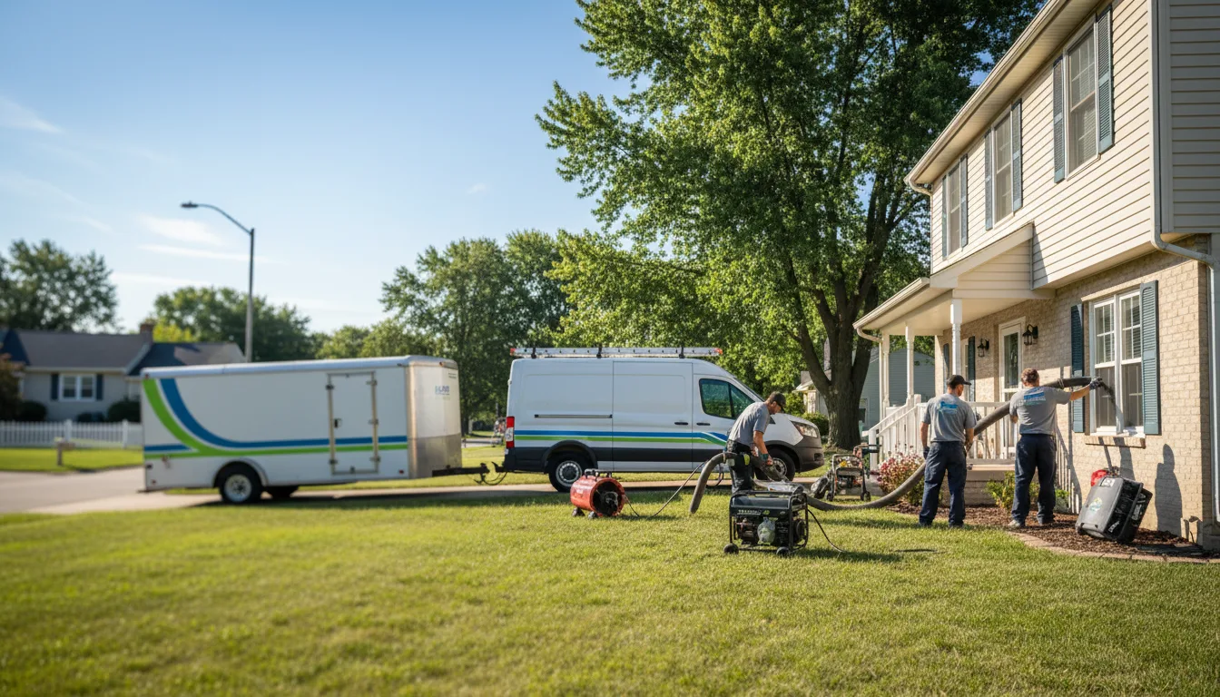 Flooded Basement Restoration And Cleanup With Repair in Mosherville, MI near me